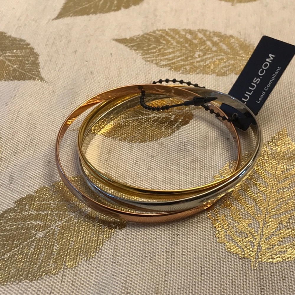 NWT tri colored bangle bracelet